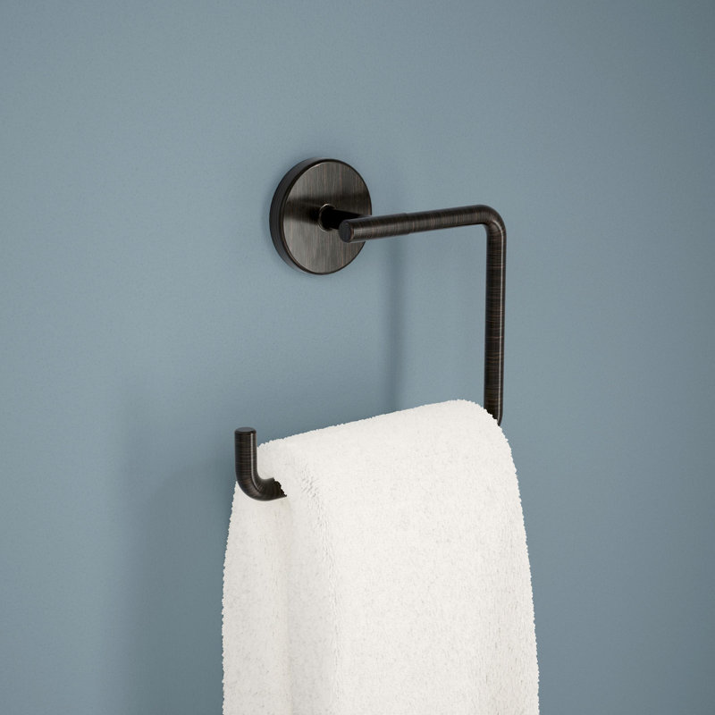Delta Trinsic Wall Mount Square Open Towel Ring Bath Hardware Accessory, Venetian Bronze