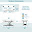 Convertisseur de bureau électrique autoportant 48 po VersaDesk PowerPro-890076998-890077004