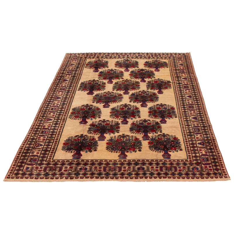 Tapis brun clair 6 pi 9 po x 9 pi 7 po Lynore