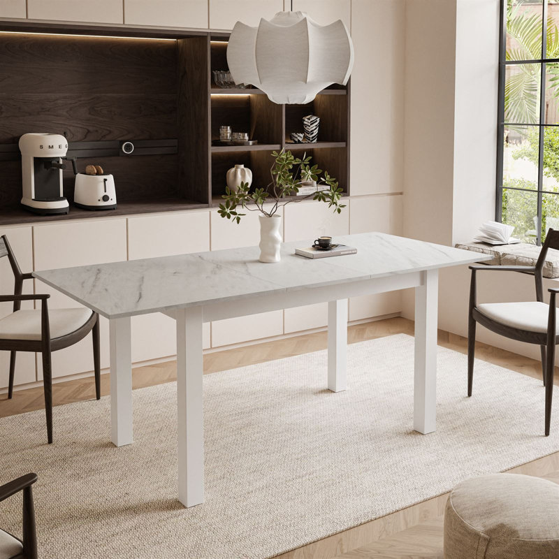 Extendable table ARTON 140 cm, White