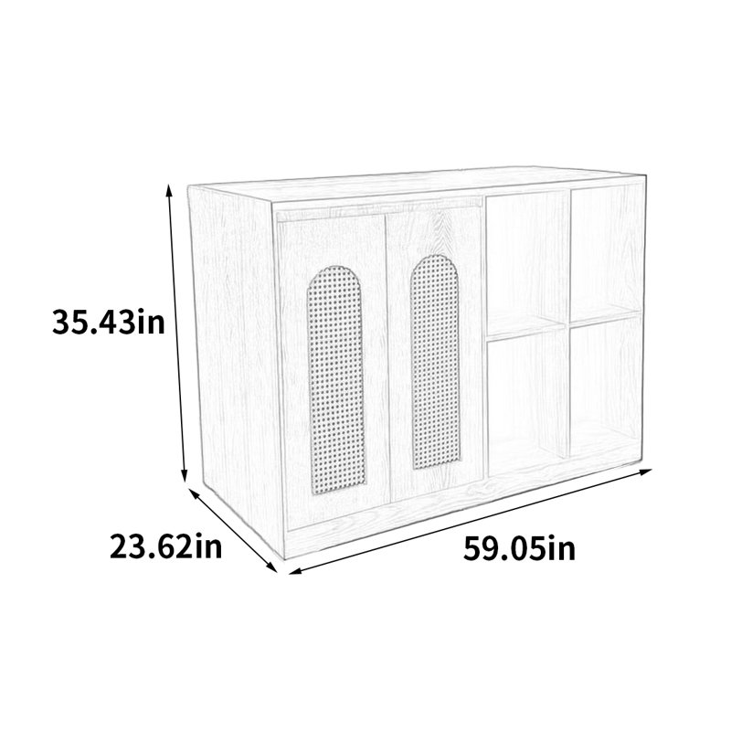 Armoire multifonctionnelle pour îlot central