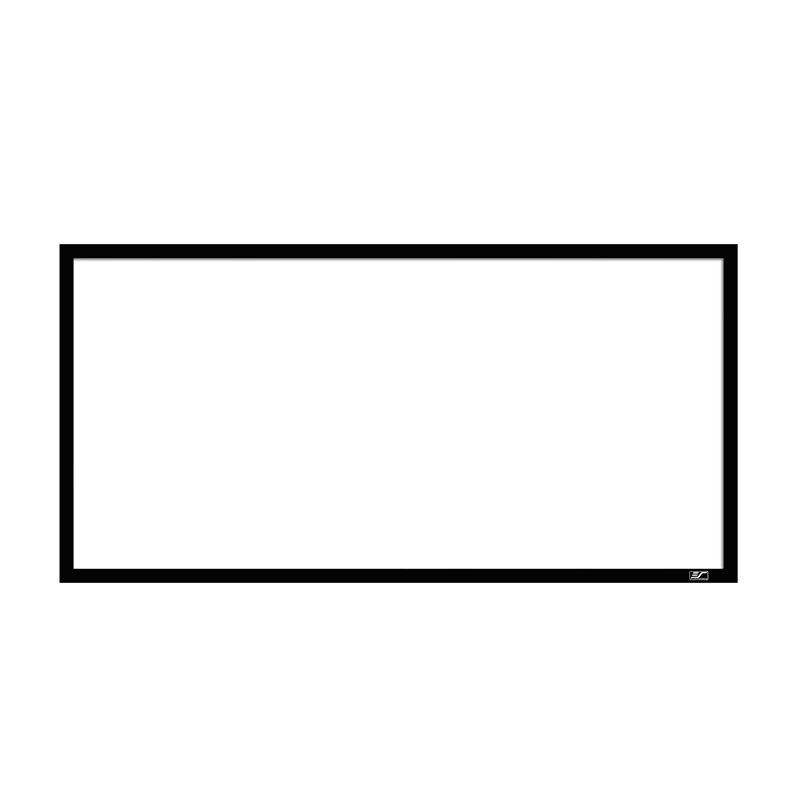 Sable Frame 2 Series Fixed Frame Wall Mounted Projector Screen, Matte White, Black velvet frame, 158" Diagonal