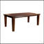 Table de salle à manger rectangulaire à finition chêne foncé avec rallonge autoportante pour une salle à manger polyvalente et élégante
