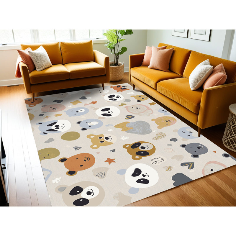 Tapis pour enfants East Urban Home, Rectangle 5 pi x 7 pi