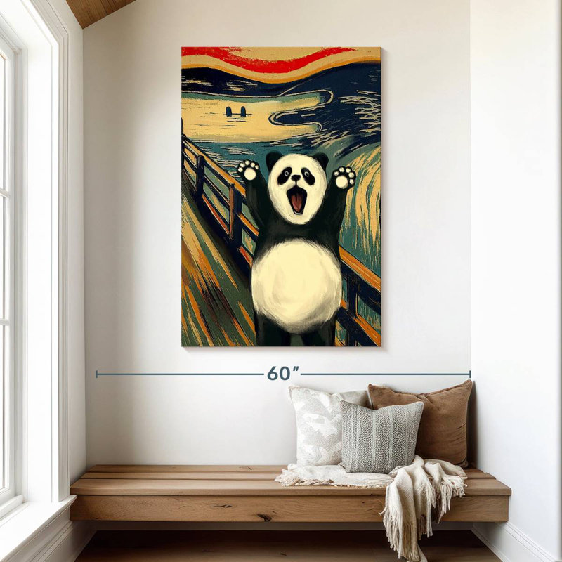 Brampt The Scream With Panda, 48" H x 32" W