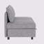 Armless Seat For Modular Sectional Sofa, Convertible Sofa Seat With Storage, Sleeper Sectional Sofa Set, Fabric Flexible Modular Combinations For Living Room-1502648162