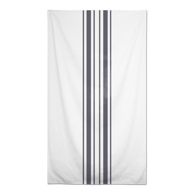 Nappe rectangulaire à rayures en polyester