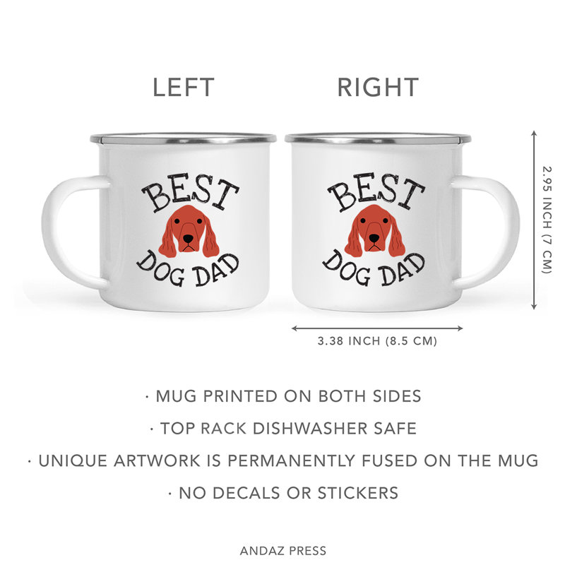Stainless Steel Camping Mug, Irish Setter