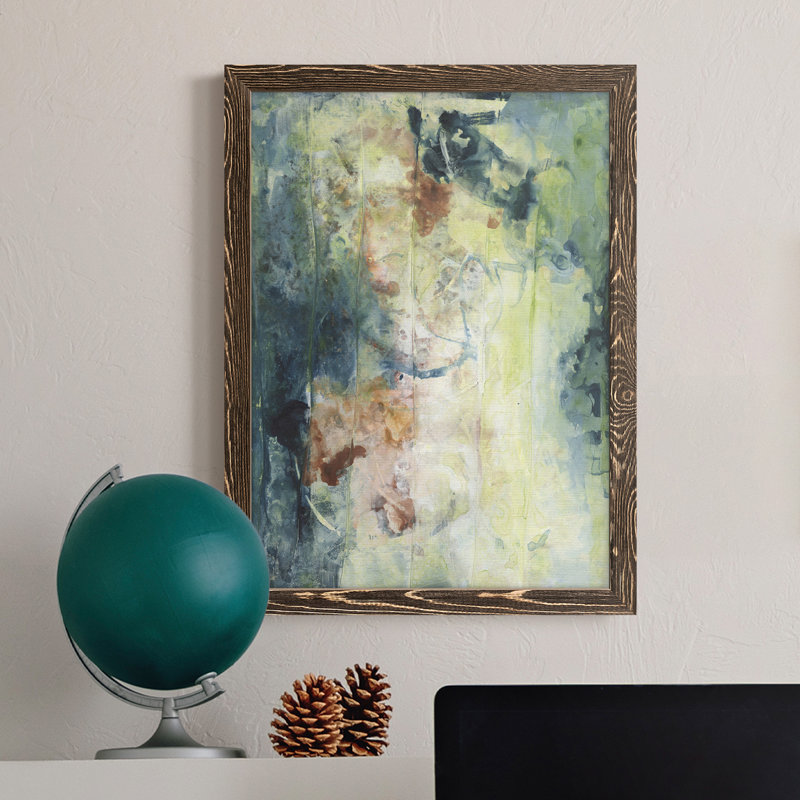 " Nature's Elements I " Painting Print, Walnut Framed, 44" H x 31" W x 1" D