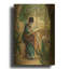 «Madame Monet Embroidering» par Claude Monet, art mural en métal doré, 12 po x 16 po-546168082