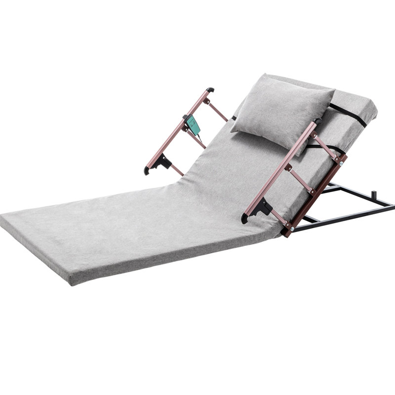 Lit réglable électrique, capacité de 300 lb, 4 à 68 de levage, rails, télécommande pour les personnes âgées et les grossesses, sommeil de lecture confortable, rembourrage à haute résilience, soutien ergonomique, housse respirante, tête