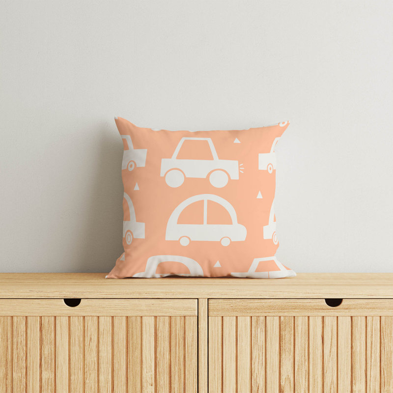 Coussin Driveway, Orange, H 26 po x l 26 po