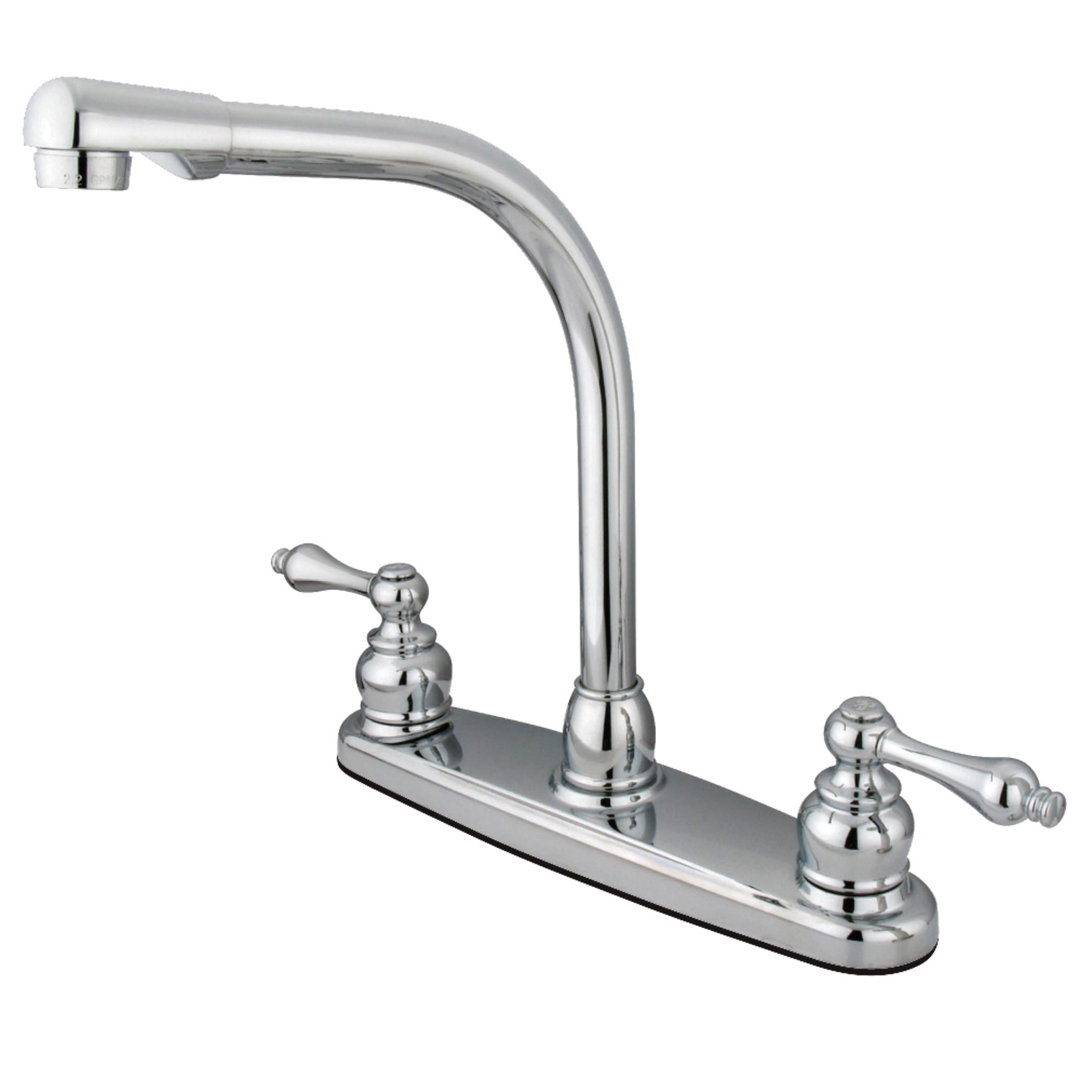 Victorian Centerset Double Handle Kitchen Faucet Kingston Brass