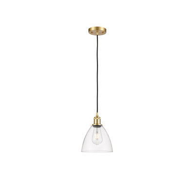 Luminaire suspendu en forme de dôme à 1 lumière Haruka