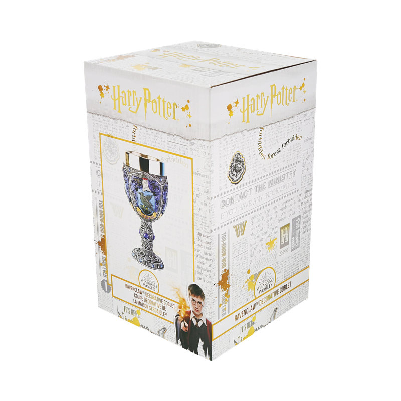 Ravenclaw Blue and Black Decorative Goblet with Stainless Steel Rim