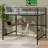 Battista Metal Loft Bed with Desk and Metal Grid-252788971-262573582