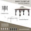 Pavillon de jardin avec moustiquaire Outsunny