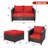 6 - Person Patio Conversation Set with Cushions-1615104339