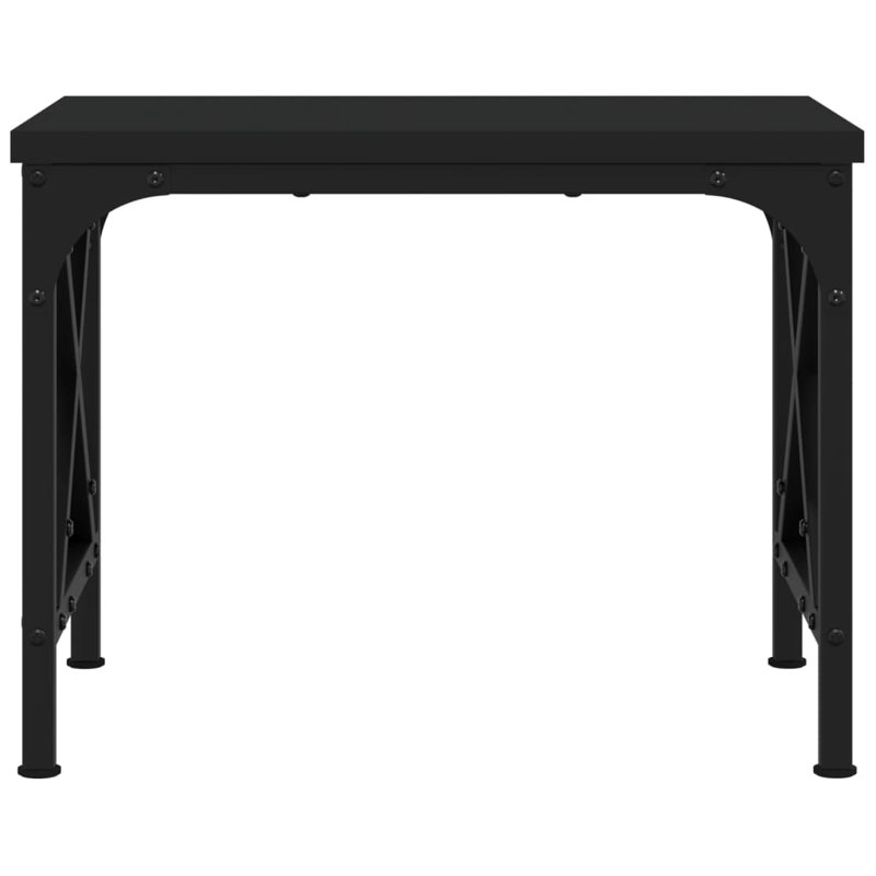 vidaXL Printer Stand Table Desk Storage Shelf Rack Organizer Engineered Wood, Black