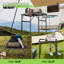 Table de camping pliante à hauteur réglable pour barbecue, pique-nique et camping
