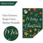 Merry Christmas Garden Flag 12X18 double face, toile de jute, drapeaux de jardin d'hiver