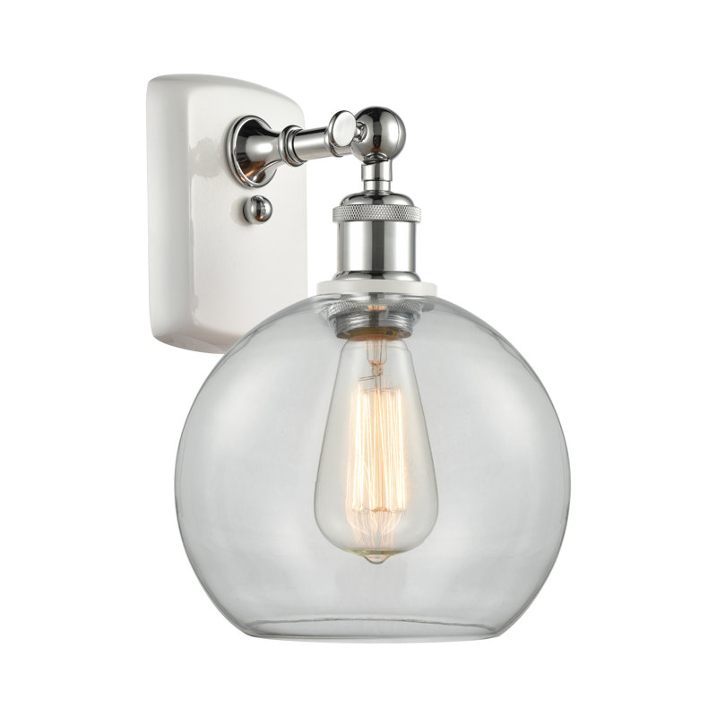 Shauna Armed Sconce, Incandescent, Clear