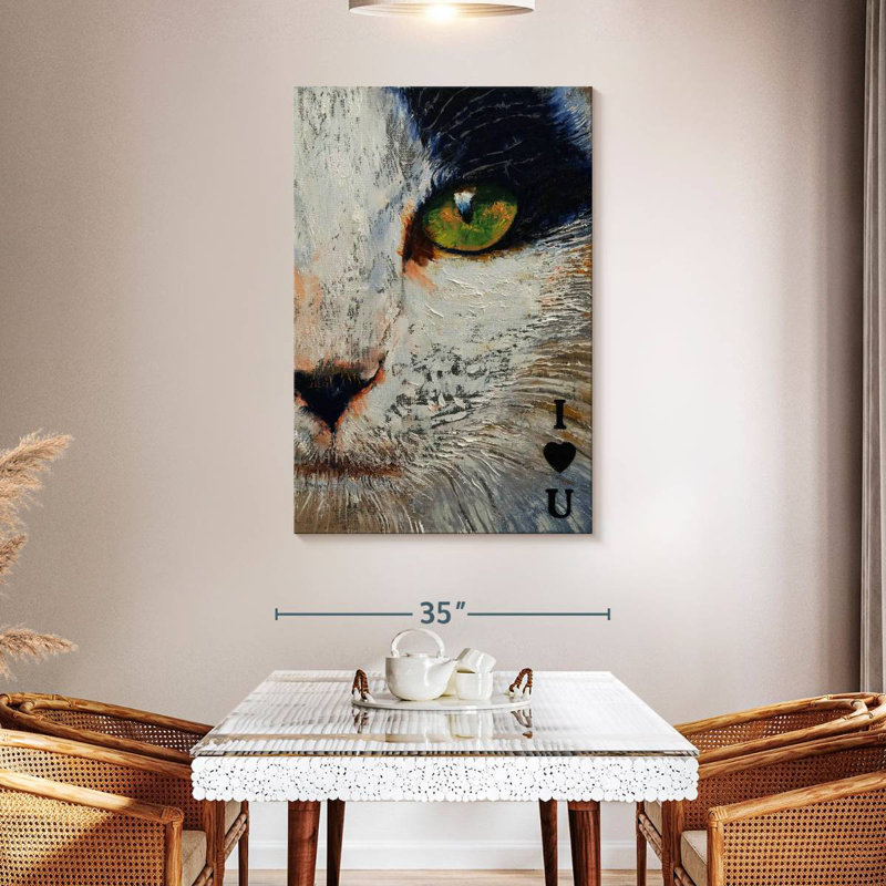 Brampt I Love You Cat, 48" H x 32" W