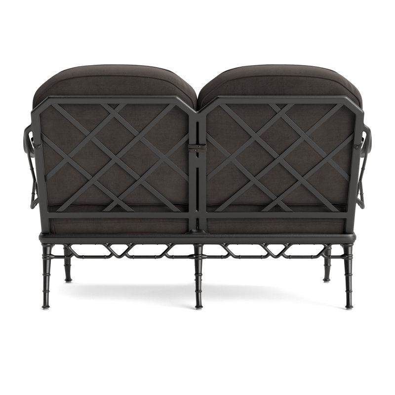 Calcutta Outdoor 2 - Seat Loveseat, Fusion Charcoal, Textured Pewter
