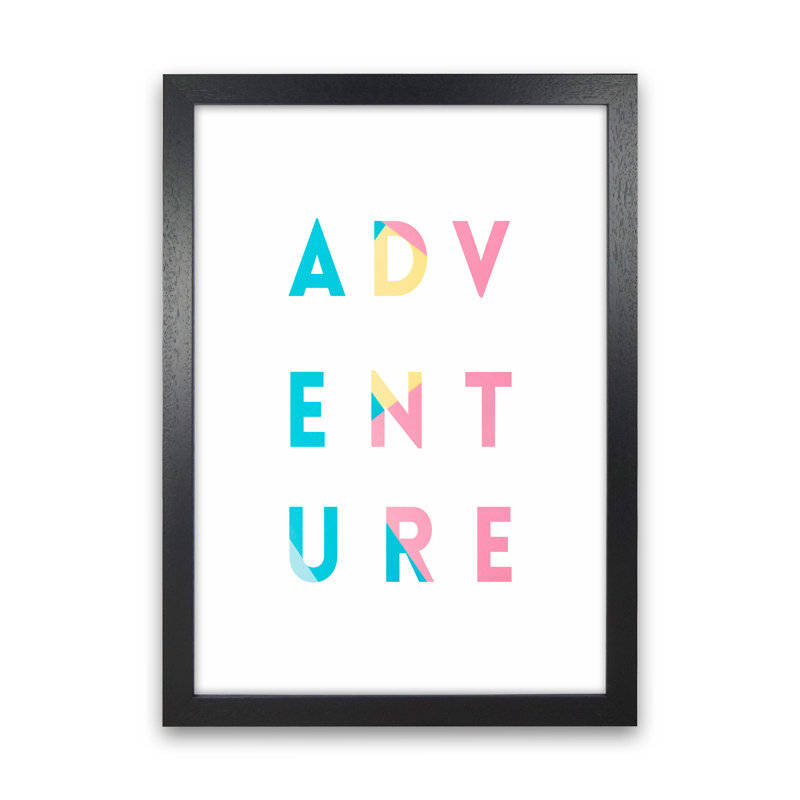 Adventure In Colours - Print, 63cm H x 46cm W x 3cm D, Black Framed