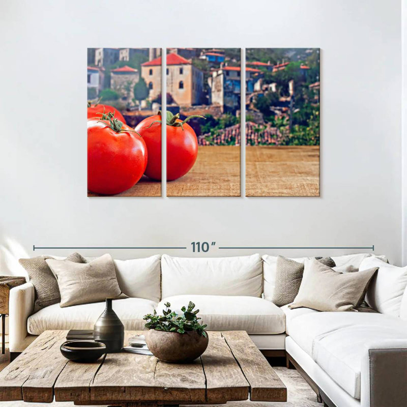 Yarlin Tuscan Tomatoes, 48" H x 74" W