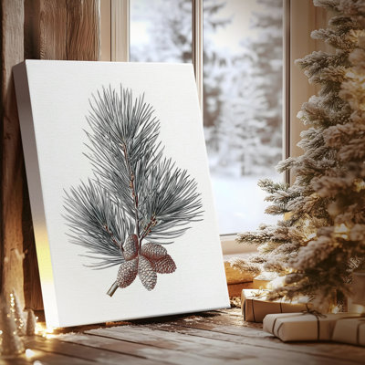 «Silver Whisper of Snow», toile tendue avec châssis de qualité supérieure