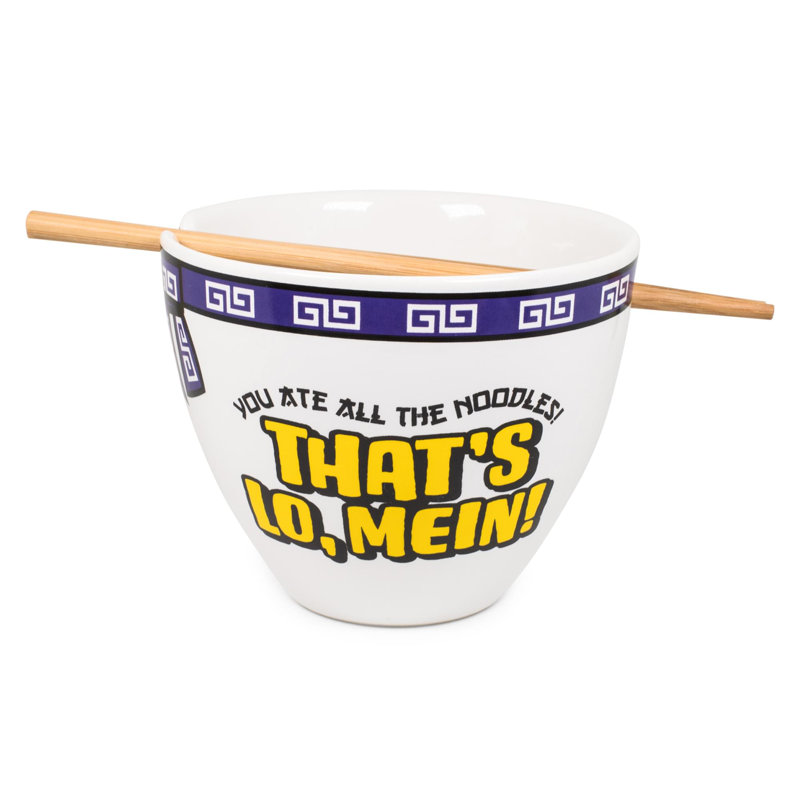 Service de table japonais Bowl Bop Lo Mein | Bol Ramen 16 onces, baguettes