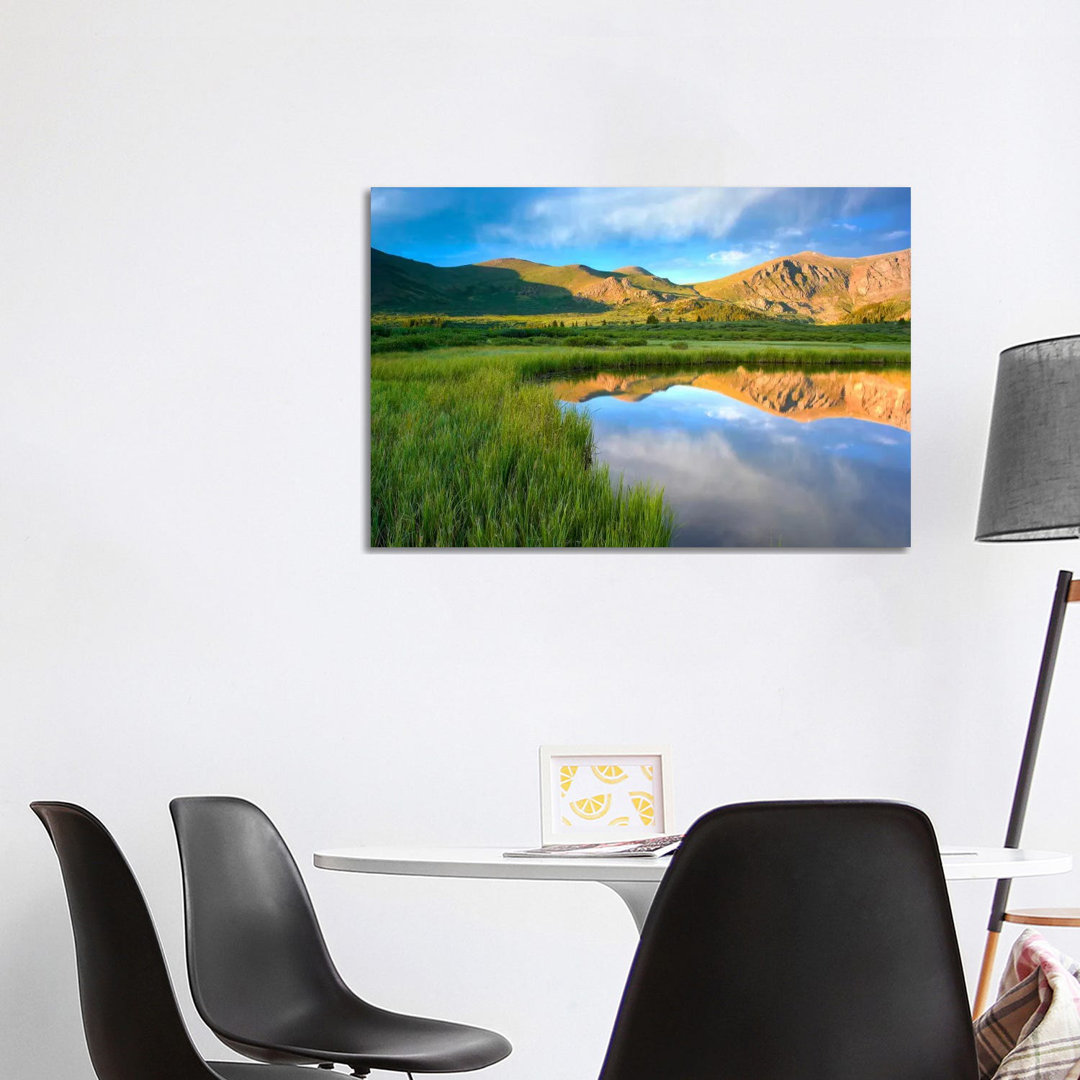 Mount Bierstadt From Guanella Pass Reflected In Pond, Colorado von Tim Fitzharris - Gallery-Wrapped Canvas Giclée on Can...