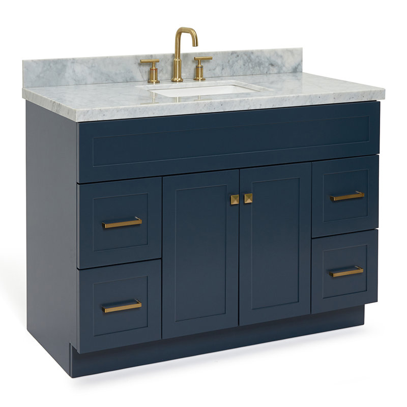 Ensemble de meuble-lavabo simple 49 po Hamlet, Bleu minuit