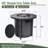 Round Fire Table with steel frame