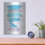 Art mural en métal de luxe «Sideway 2 Pastel» par Farida Zaman, 12 po x 16 po-424408823