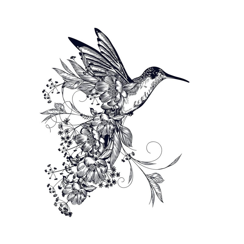 Hummingbird by Artsy Bessy - Gallery-Wrapped Canvas Giclée on Canvas, No Frame, 30.48 cm H x 30.48 cm W