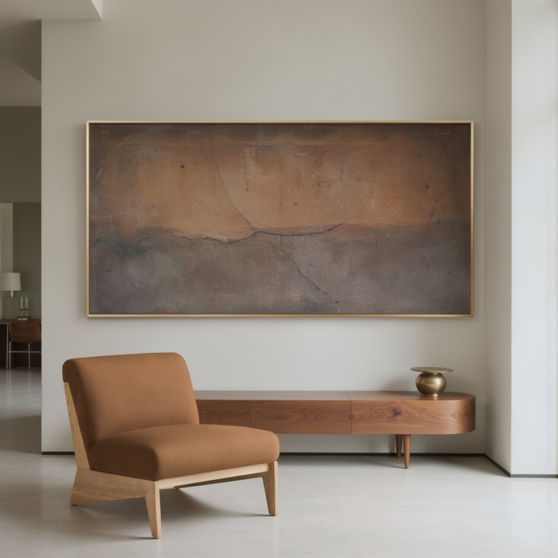 Vance - Fauteuil d'appoint moderne en tissu et bois, Polyester brun