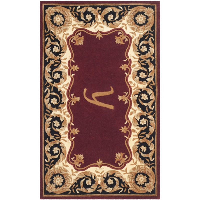 Lenora Hand Tufted Wool Pile Oriental Rug, Rectangle 3' x 5', Y