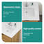 Plateau de meuble-lavabo simple blanc rectangulaire 30,2 "x 18,5" avec 1 trou de robinet et trop-plein (lavabo seulement) (n'inclut que le lavabo de salle de bain)