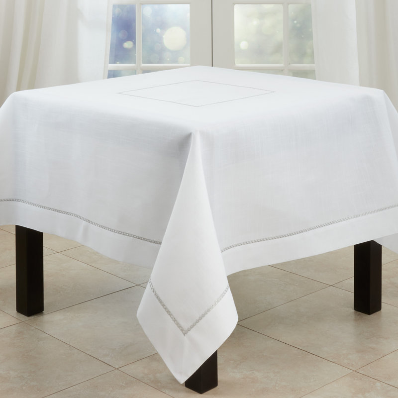 Aloway Mayer Tablecloth, Silver, 70" W x 70" L
