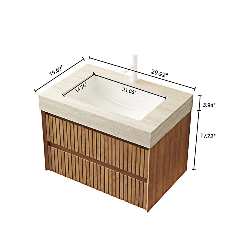 Meuble-lavabo de salle de bain avec lavabo