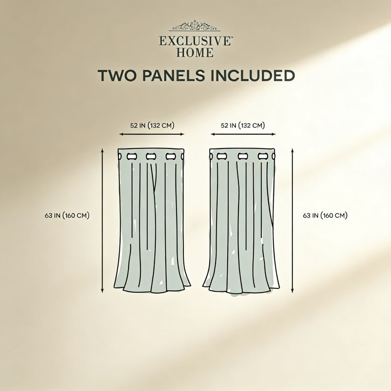 Double Layer Curtains Set - Sheer & Blackout Room Darkening Panels With Grommet Top, Energy Efficient Thermal Insulation, 2-Pack For Indoor Windows