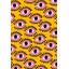 Tapis décoratif moderne à motif de yeux jaunes-924100397