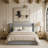 Kendall Wanaque Linen Textured Fabric Upholstered Bed-1933980435-1933980460