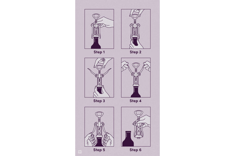 how to use a winged corkscrew