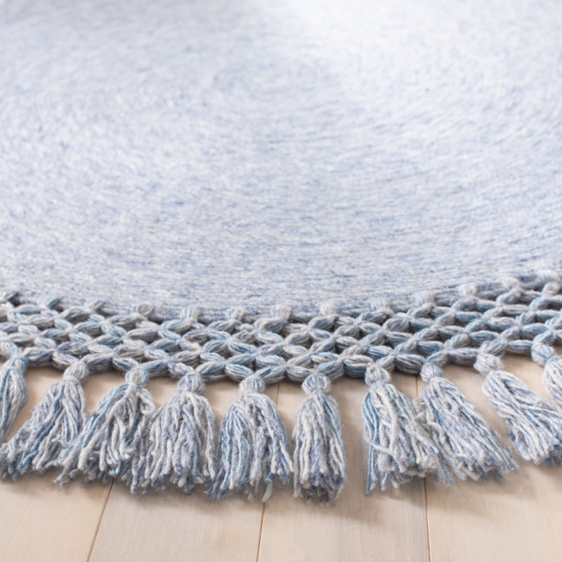 Crum Hand Tufted Performance Solid Color Rug, Round 3'