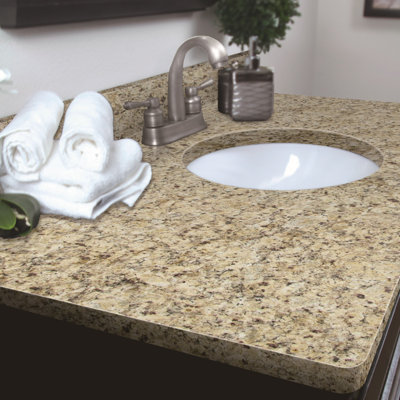 49'' Granite Single Bathroom Vanity Top with Sink