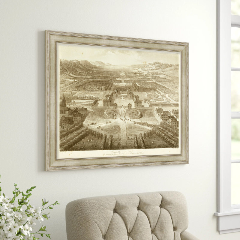 «Bird's Eye View of Versailles», impression encadrée
