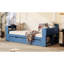 Lit de jour grand format 4 en 1 multifonctionnel bleu pour la vie, le sommeil et le travail-581771447